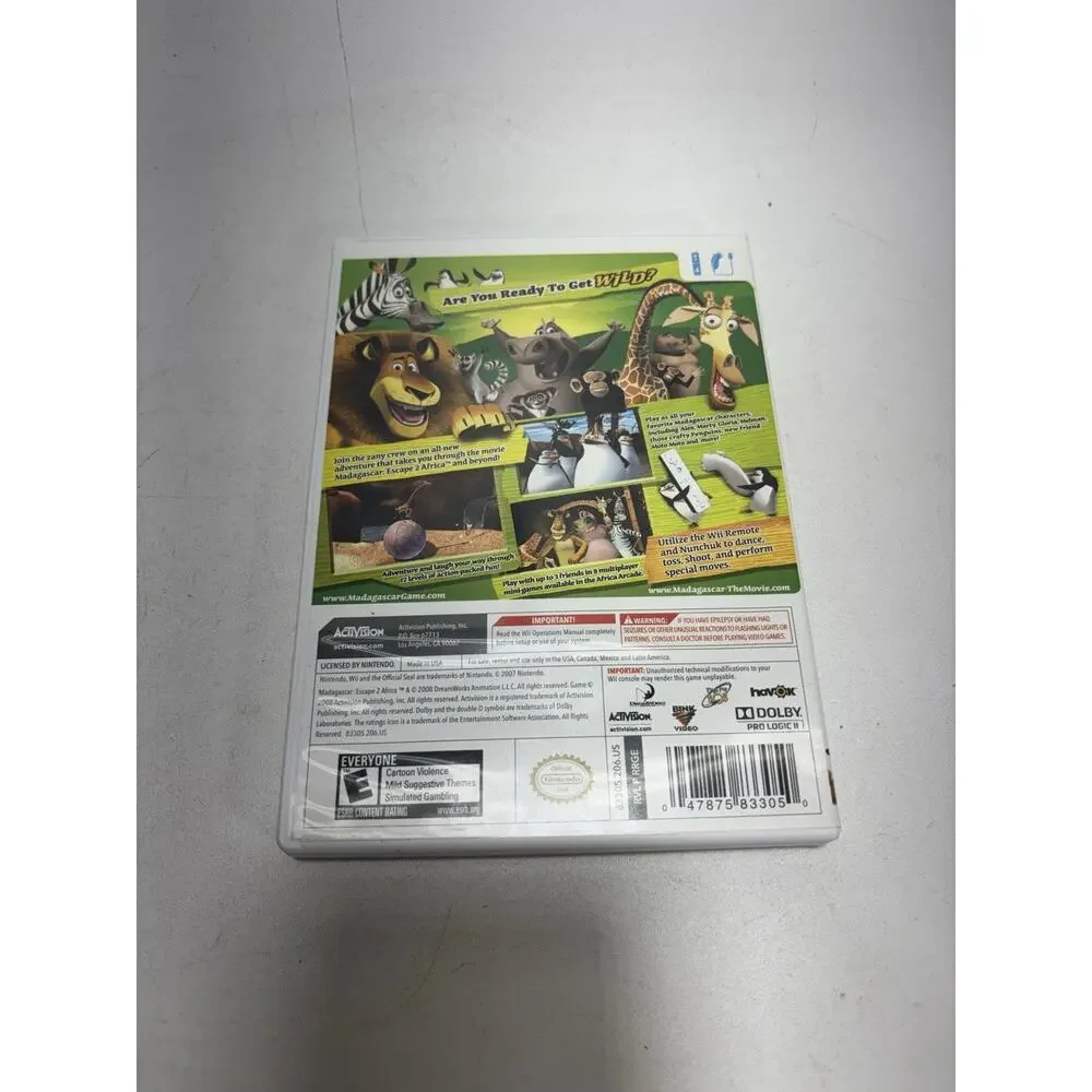Madagascar: Escape 2 Africa (Nintendo Wii, 2008)